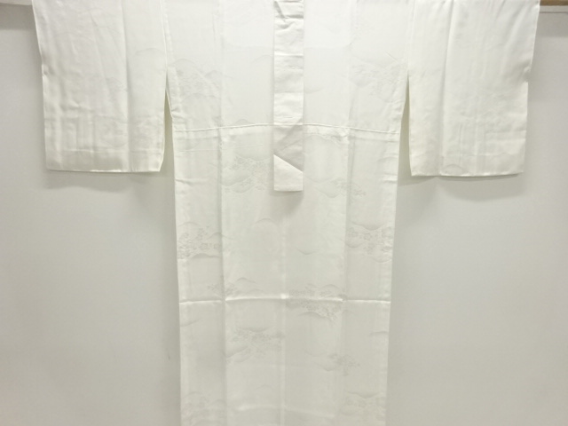 山に草花模様単衣長襦袢